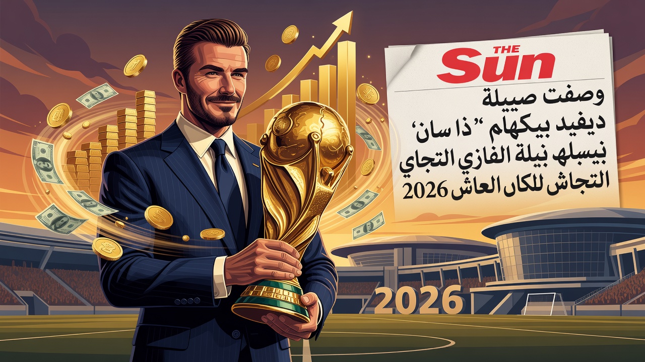 وصفت صحيفة "ذا صن" ديفيد بيكهام بأنه الفائز التجاري الحقيقي لكأس العالم 2026.