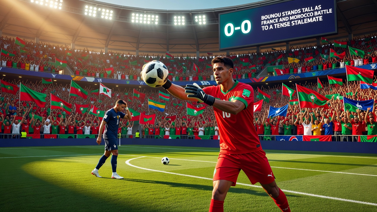 Bounou Stands Tall as France and Morocco Battle to a Tense Stalemate