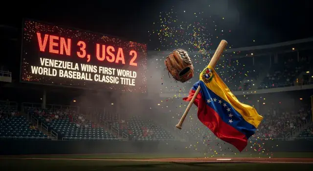 Venezuela defeats United States 3-2 to claim first World Baseball Classic title